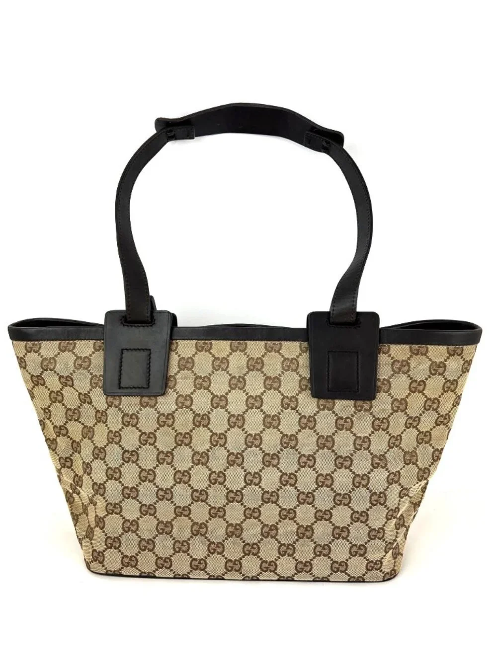 Gucci GG Canvas Dark Brown Tote